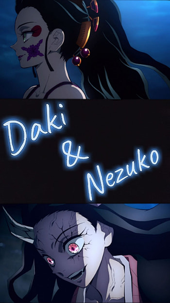 Daki & Nezuko, DemonSlayer, demon, girl, anime HD phone wallpaper