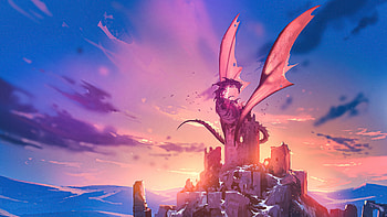 Oprhan Dragon, dragon, artist, artwork, digital-art HD wallpaper