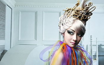 :), crown, model, asian, gurl, face, girl, queen, woman HD wallpaper