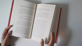 Opening book, Bookmark page, stock video HD wallpaper