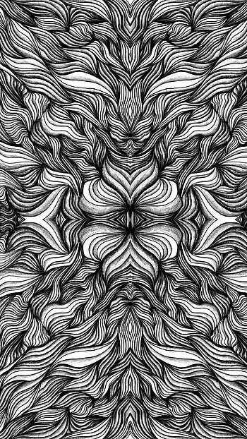 Black And White, Design HD phone wallpaper