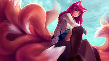 Ahri League Of Legends , ahri, league-of-legends, games, artwork, artist, digital-art HD wallpaper