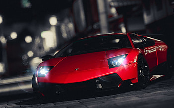 Lamborghini Auto, Red hot beauty, Head-turning allure, Captivating presence HD wallpaper