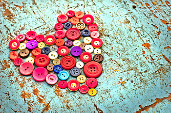 Love, Heart, Buttons, Wood Background, Wooden Background HD wallpaper