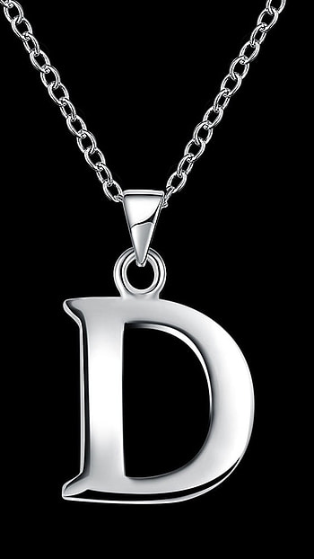 D Letter, Beautiful, Silver Locket HD phone wallpaper