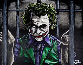 Joker Behind Walls, joker, supervillain HD wallpaper