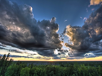 Landscape, Sky, Clouds HD wallpaper