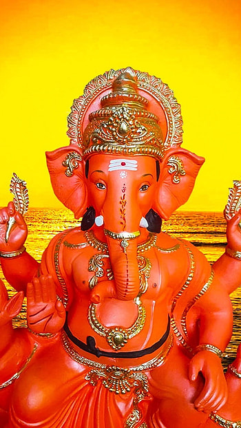 Ganpati , Beautiful, Sunset Background HD phone wallpaper