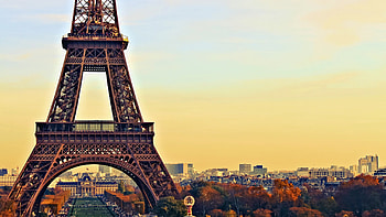 Paris Skyline, Travels, Sunset Cityscape, France HD wallpaper