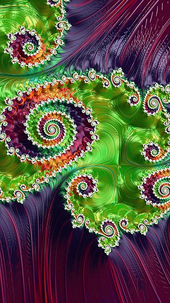 Trippy Psychedelic Fractal, Abstract, fractal HD phone wallpaper
