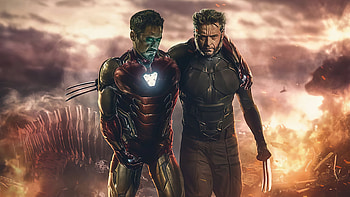 Wolverive Saved Iron Man, wolverine, iron-man, superheroes, artwork, artist HD wallpaper