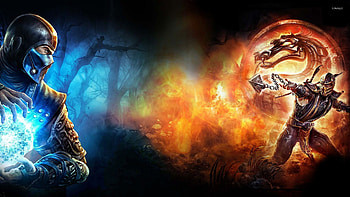 Sub-Zero vs Scorpion, Mortal Kombat X, Game HD wallpaper