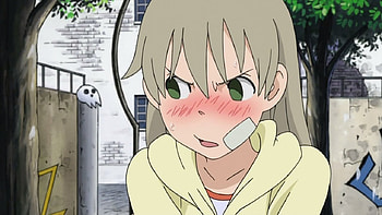 Blushing Maka, maka, blushing, anime, soul eater HD wallpaper