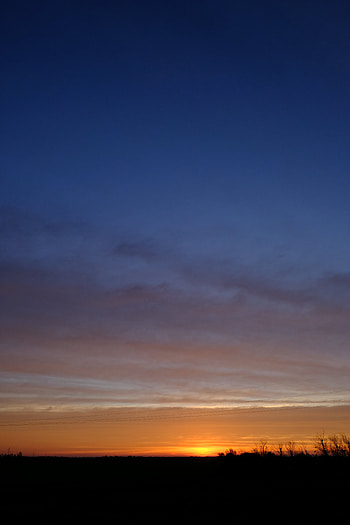 Landscape, Nature, Sunset, Sky, Night, Clouds, Horizon HD phone wallpaper
