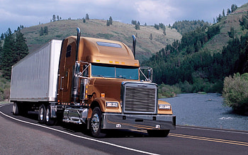 Freightliner, rig, truck, trailer HD wallpaper