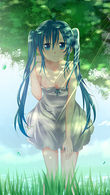 Hatsune Miku Meadow — Vocaloid Anime , Hatsune Miku, Anime, Vocaloid HD phone wallpaper