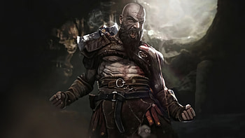 The Angry Kratos God Of War , kratos, god-of-war-4, god-of-war, 2023-games, games, artist, artwork, digital-art HD wallpaper