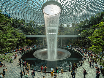 Singapore Changi, dschungel im glashaus, jewel changi, singapur HD wallpaper