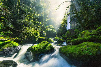 Columbia River Gorge Light Rays , river, nature HD wallpaper