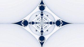 Pristine Nexus — Clean, Fractal, Abstract, Geometric Pattern, Symmetry HD wallpaper