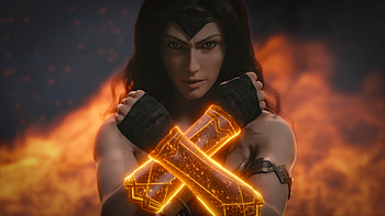 Wonder Woman Arms Closed Art, wonder-woman, digital-art, artwork, artist, superheroes HD wallpaper