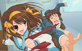 Melancholy of Suzumiya Haruhi, , Escaping from the boredom, Anime HD wallpaper
