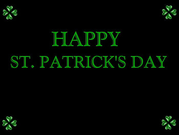 St. Patrick's WP, greeting, holiday, black, green HD wallpaper