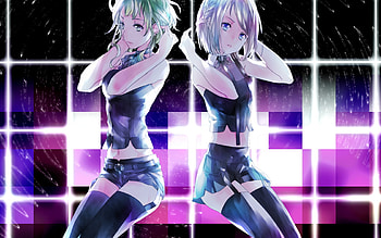 Disco Party Girl, disco party, rin, girl, gumi, beauty, volcaloid, clasic, anime, new HD wallpaper