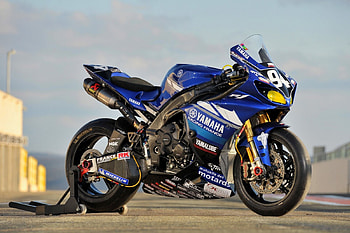 Yamaha YZF R1, blue, racing, motorcycle, bike, yzf, yamaha HD wallpaper