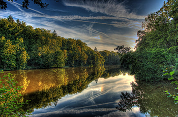 Landscape, Nature, Rivers, r, Germany, Hessen Lich HD wallpaper