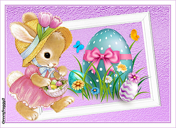 EASTER BUNNY, ART, BUNNY, EASTER, ABSTRACT HD wallpaper