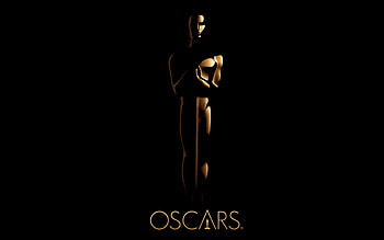 Oscars goldene Statue, Schwarzer Hintergrund, Academy Awards, Monitor HD wallpaper