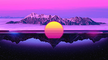 Night And Day Ice Synthwave Retrowave Mix, synthwave, retrowave, retro, artist, artwork, digital-art HD wallpaper