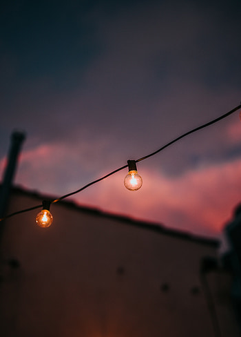 Shine, Light, Miscellanea, Miscellaneous, Glow, Garland, Light Bulbs HD phone wallpaper