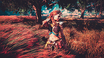Aloy Horizon Zero Dawn Beautiful Flower, aloy, horizon-zero-dawn, games, pc-games, xbox-games, ps-games HD wallpaper