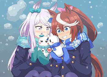 Mejiro McQueen & Tokai Teio, Tokai Teio, Mejiro McQueen, Anime, Uma Musume: Pretty Derby HD wallpaper