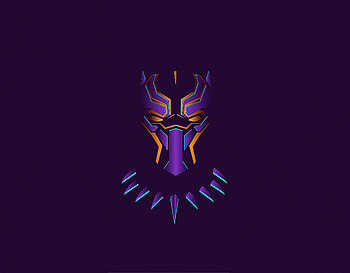 Black Panther, mask illustration, 2020 HD wallpaper