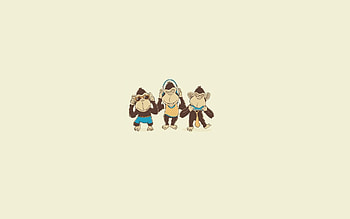 Monkeys Minimalism Funny HD wallpaper