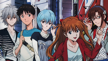 Asuka Langley Sohryu, Rei Ayanami, Kaworu Nagisa, Mari Makinami Illustrious, Anime, Evangelion: 2 0 You Can (Not) Advance, Shinji Ikari, Evangelion HD wallpaper