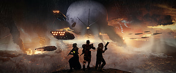 Destiny 2 hunters, Titans, Epic battles HD wallpaper