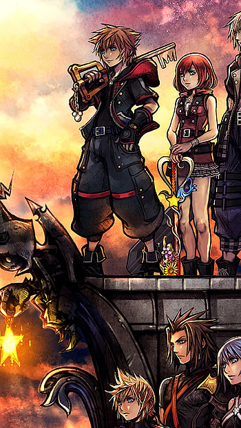Kingdom Hearts 3 characters, , Keyblade wielders, Exciting adventure HD phone wallpaper