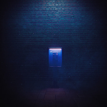 Night, Dark, Miscellanea, Miscellaneous, Wall, Illumination, Backlight, Darkly, Tele, Emptiness, Void HD phone wallpaper