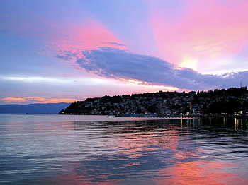 Sunset, sea, sky, nature, sunsets HD wallpaper