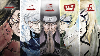 Hashirama Senju Hiruzen Sarutobi Hokage Minato Namikaze Tobirama Senju Tsunade Naruto HD wallpaper