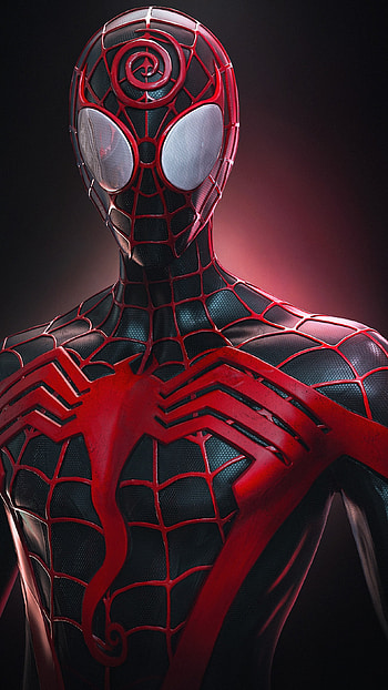 Miles Morales, Miles, Black Spiderman HD phone wallpaper