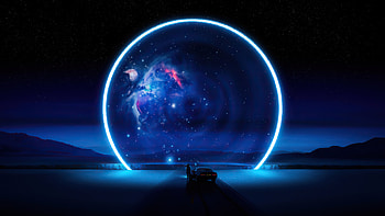 The Blue Ring , artist, artwork, digital-art, artstation HD wallpaper
