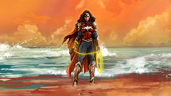 Legendary Wonder Woman, wonder-woman, superheroes, artwork, art, digital-art, artstation HD wallpaper
