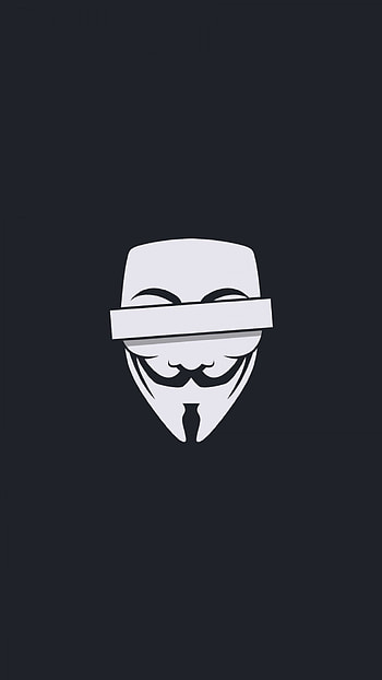 Guy Fawkes mask, Censored minimal, 8, 7 Plus HD phone wallpaper