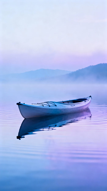 Lavender Dawn Kayak, boat HD phone wallpaper