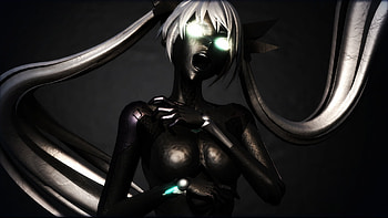 Hatsune Miku, Anime, Vocaloid, Dark HD wallpaper